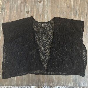 Torrid Black Lace Shrug O/S